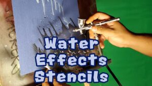 Water Effects Stencil