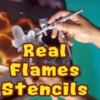 Real Flames Stencil