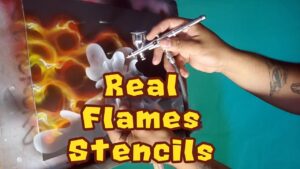 Real Flames Stencil