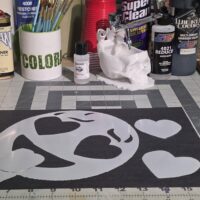 Hot Emoji Stencil for Airbrush Shirts
