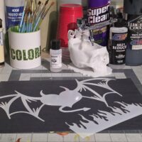 Devil Heart Stencil for Airbrush Shirts