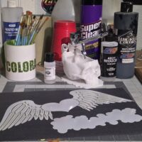 Angel Heart Stencil for Airbrush Shirts