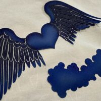 Angel Heart Stencil for Airbrush Shirts