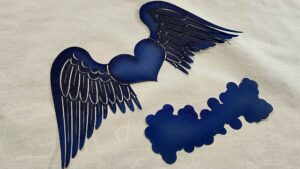 Angel Heart Stencil for Airbrush Shirts