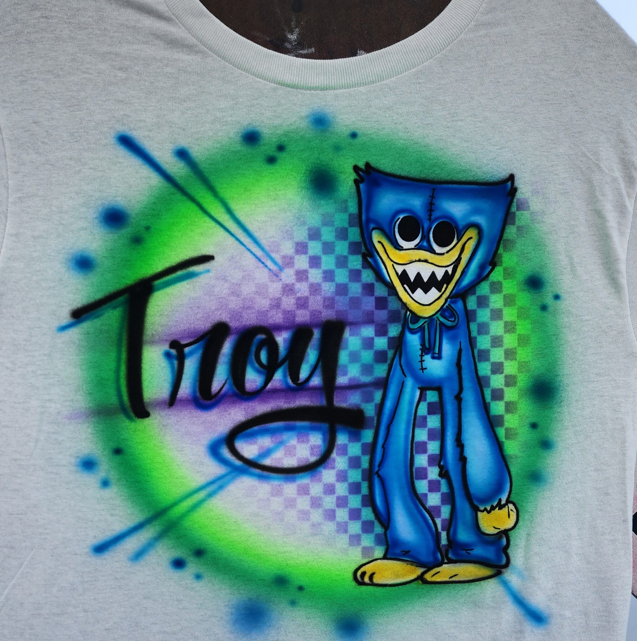 Huggy Wuggy Shirt Stencil Mike’s Airbrush