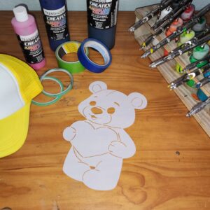 Teddy Bear Shirt Stencil