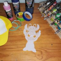 Stitch Love Shirt Stencil