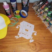 Run Bob Shirt Stencil