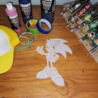 Sonic Shirt Stencil