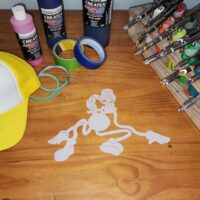 Mommy Long Leg Shirt Stencil