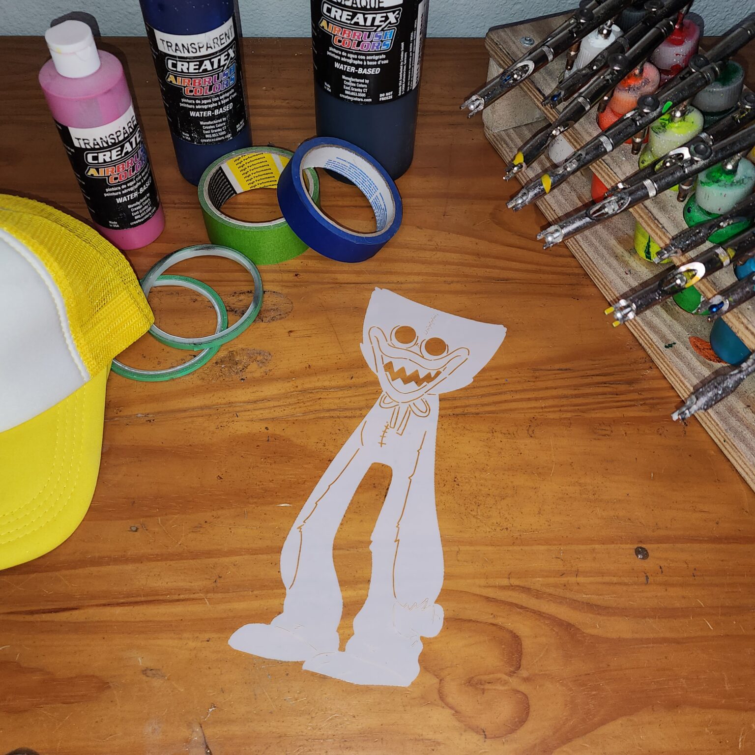 Huggy Wuggy Shirt Stencil Mike’s Airbrush