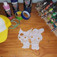 Melody Friends Shirt Stencil