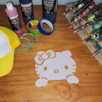 Not a Kitty Shirt Stencil