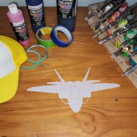 F-22 Fighter jet Shirt Stencil
